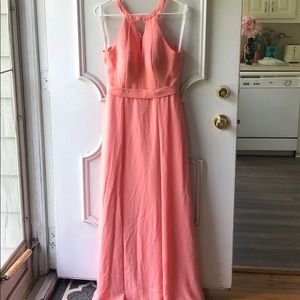 Coral Bride’s Maid Dress